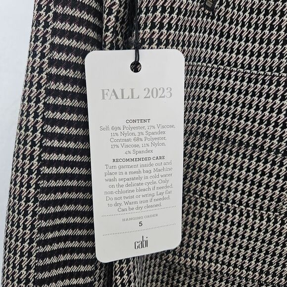 NWT Cabi | The Baron Jacket Houndstooth Brown Black Dark Academia, Womens Large - Picture 11 of 11